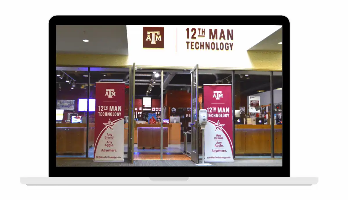 12th Man Technology store interior